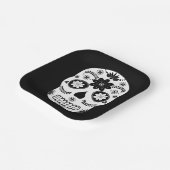 Mexicaanse suikerschedel 2 zwart-wit Bord (Gebogen)