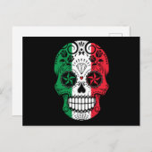 Mexicaanse suikerschedel, Cinco De Mayo Skull Briefkaart (Voorkant / Achterkant)