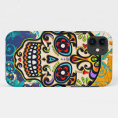 Mexicaanse suikerschedel, dag van de dood Case-Mate iPhone case (Achterkant (horizontaal))