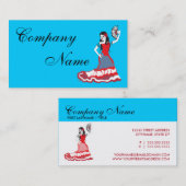 mexicaanse suikerschedel danseres visitekaartje (Voorkant / Achterkant)