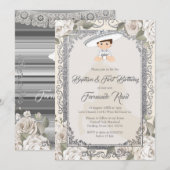 Mexicaanse Sylver Fiesta Boy doop en verjaardag Kaart (Voorkant / Achterkant)