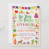 Mexicaanse Taco 1e verjaardag Uitnodiging (Voorkant)