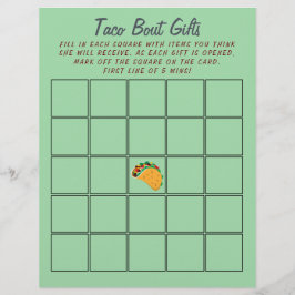 Mexicaanse Taco Baby shower Bingo 🌮 Feestelijk Sp