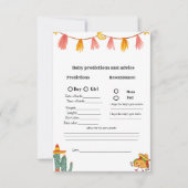 Mexicaanse Taco baby voorspelling Baby shower spel Kaart (Voorkant)