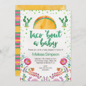 Mexicaanse Taco Bout een uitnodiging tot Baby show (Voorkant / Achterkant)