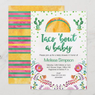 Mexicaanse Taco Bout een uitnodiging tot Baby show