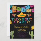 Mexicaanse Taco Bout Fiesta 30ste verjaardagsfeest Kaart (Voorkant)