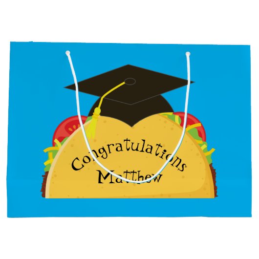Mexicaanse Taco Fiesta Graduation Party Groot Cadeauzakje (Achterkant)