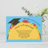 Mexicaanse Taco Fiesta Graduation Party Kaart (Staand voorkant)