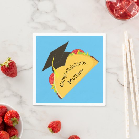 Mexicaanse Taco Fiesta Graduation Party Servet (Insitu)