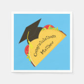Mexicaanse Taco Fiesta Graduation Party Servet (Voorkant)