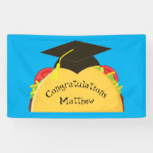 Mexicaanse Taco Fiesta Graduation Party Spandoek (Horizontaal)
