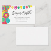 Mexicaanse Taco 'Over een Baby showers luier Raffl Informatiekaartje (Voorkant / Achterkant)