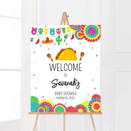 Mexicaanse Taco 'Over een Baby Welkom Poster