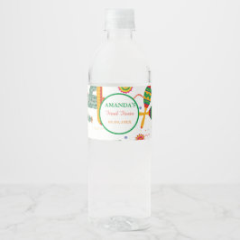 Mexicaanse Taco Over Liefde Final Fiesta Vrijgezel Waterfles Etiket