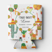Mexicaanse Taco Over Liefde Vrijgezellenfeest Part Blikjeskoeler (Achterkant)
