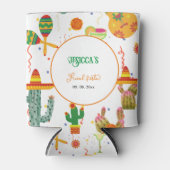 Mexicaanse Taco Over Liefde Vrijgezellenfeest Part Blikjeskoeler (Voorkant)