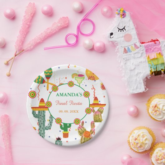 Mexicaanse Taco Over Liefde Vrijgezellenfeest Part Papieren Bordje (Feest)