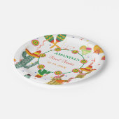 Mexicaanse Taco Over Liefde Vrijgezellenfeest Part Papieren Bordje (Gekanteld)