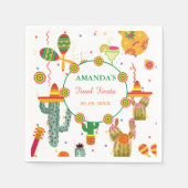 Mexicaanse Taco Over Liefde Vrijgezellenfeest Part Servet (Voorkant)