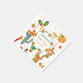 Mexicaanse Taco Over Liefde Vrijgezellenfeest Part Servet (Hoek)