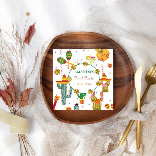 Mexicaanse Taco Over Liefde Vrijgezellenfeest Part Servet