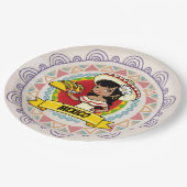 Mexicaanse Taco Paper-Borden Papieren Bordje (Gekanteld)