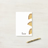 Mexicaanse Taco Restaurant Food Post-it Notes (Op bureau)