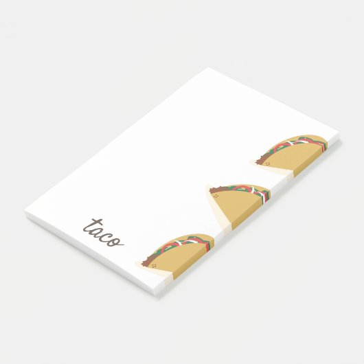 Mexicaanse Taco Restaurant Food Post-it Notes (Schuin)