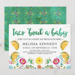 Mexicaanse taco voor een Baby Baby shower Kaart