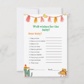 Mexicaanse taco wensen voor het baby shower spel K Kaart (Voorkant)