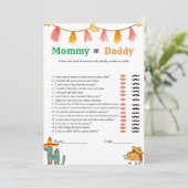 Mexicaanse Tacos baby trait baby shower spel Kaart (Staand voorkant)