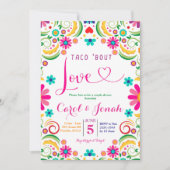 Mexicaanse Taco's bout Love Couple Shower Uitnodig Kaart (Voorkant)