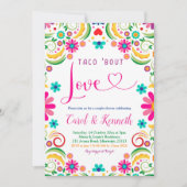 Mexicaanse Taco's bout Love Couple Shower Uitnodig Kaart (Voorkant)