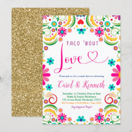 Mexicaanse Taco's bout Love Couple Shower Uitnodig Kaart
