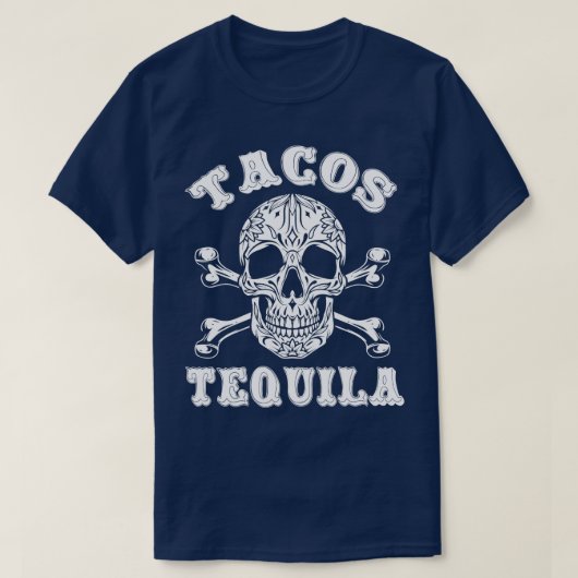Mexicaanse taco's en tequila T-shirt (Design voorkant)