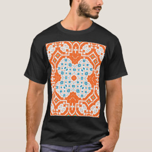 Mexicaanse Talavera: Antiek keramiek naadloos T-shirt
