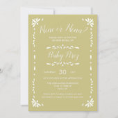 Mexicaanse Talavera Baby Uitnodiging (Voorkant)