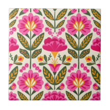 Mexicaanse Talavera Bloemen Fuchsia Roze Bloemstuk