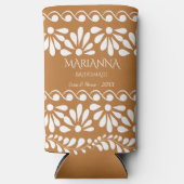 Mexicaanse talavera bruidsmeisjes geschenken geper seltzer blikjeskoeler (Voorkant)