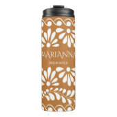 Mexicaanse Talavera Bruidsmeisjes Geschenken geper Thermosbeker (Voorkant)