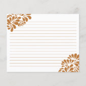 Mexicaanse talavera bruidsshower recepten kaart (Achterkant)