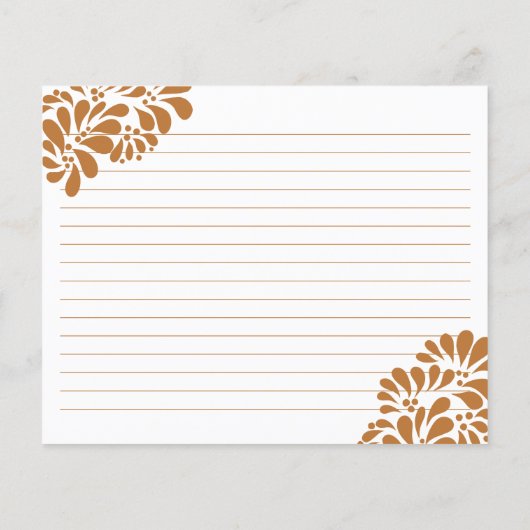 Mexicaanse talavera bruidsshower recepten kaart (Achterkant)