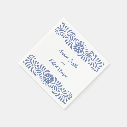 Mexicaanse Talavera bruiloft Servet (Hoek)