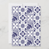 Mexicaanse Talavera Design Bridal Shower Kaart (Achterkant)