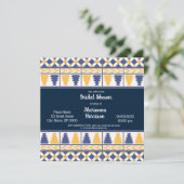 Mexicaanse Talavera Design Bridal Shower Kaart (Staand voorkant)