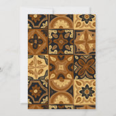 Mexicaanse Talavera Design Bridal Shower Kaart (Achterkant)