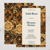 Mexicaanse Talavera Design Bridal Shower Kaart (Voorkant / Achterkant)