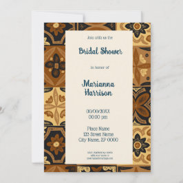Mexicaanse Talavera Design Bridal Shower Kaart