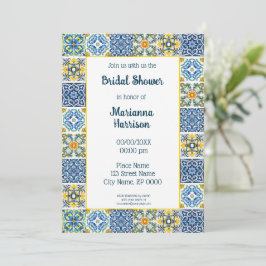 Mexicaanse Talavera Design Bridal Shower Kaart